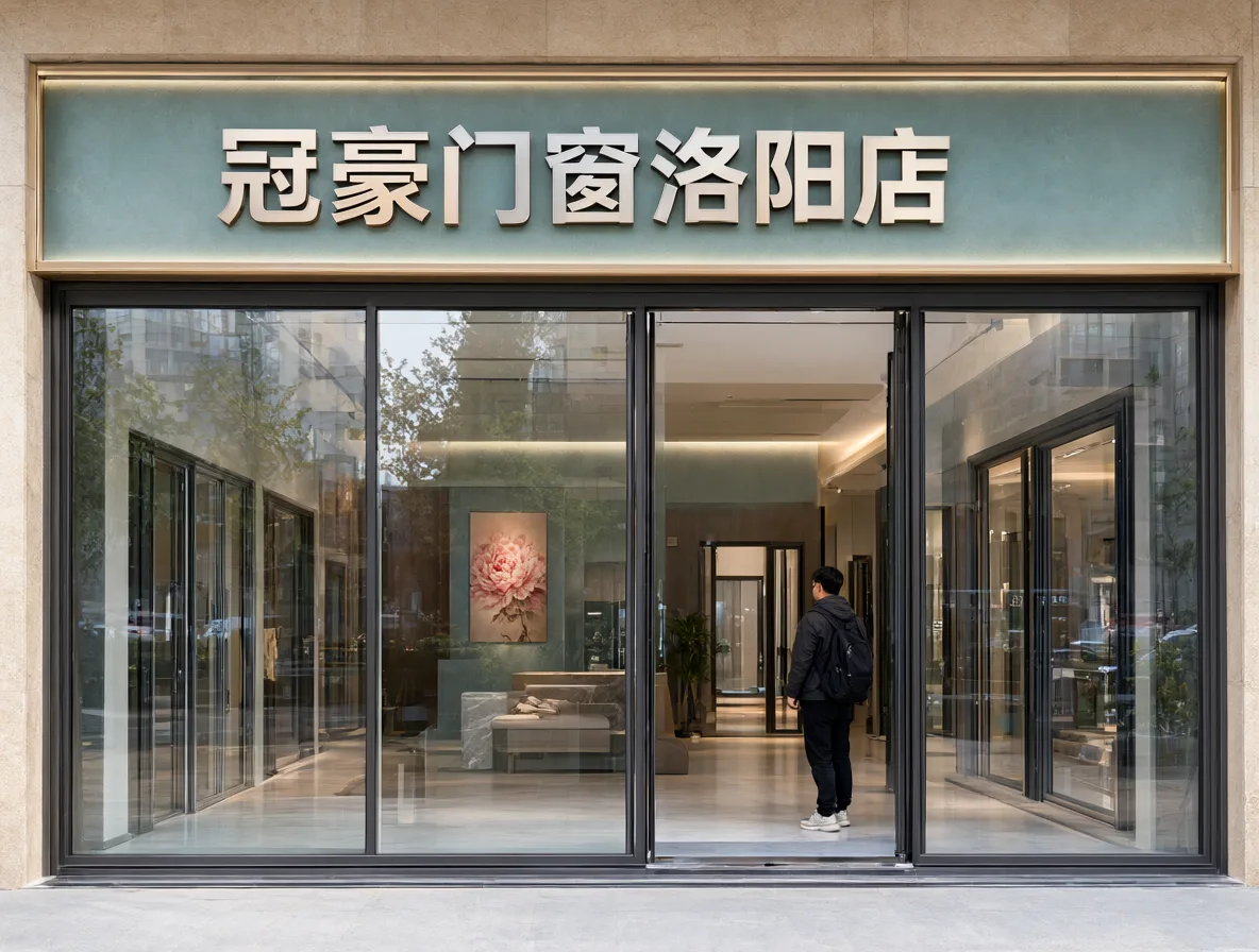 冠豪门窗洛阳店 门头实景