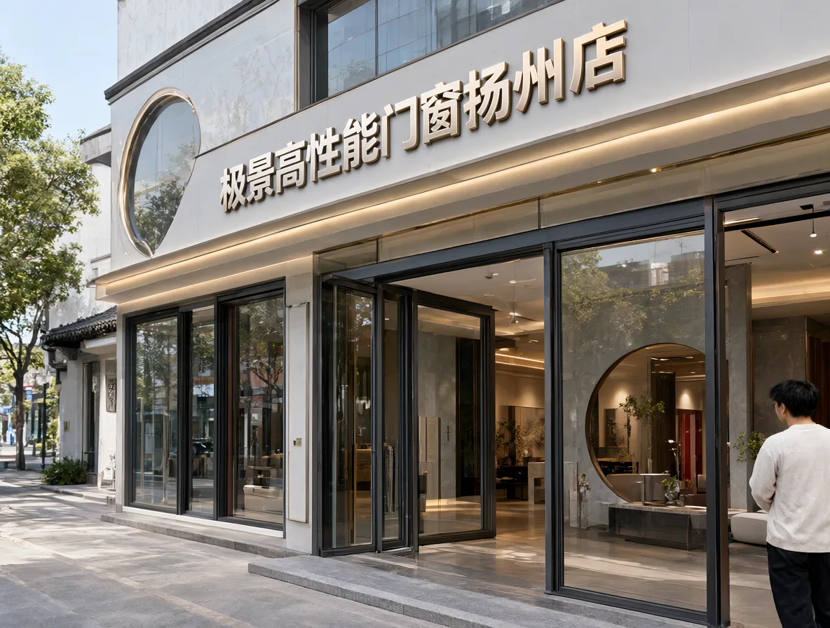 维恪门窗扬州店极景高性能门窗 门头实景