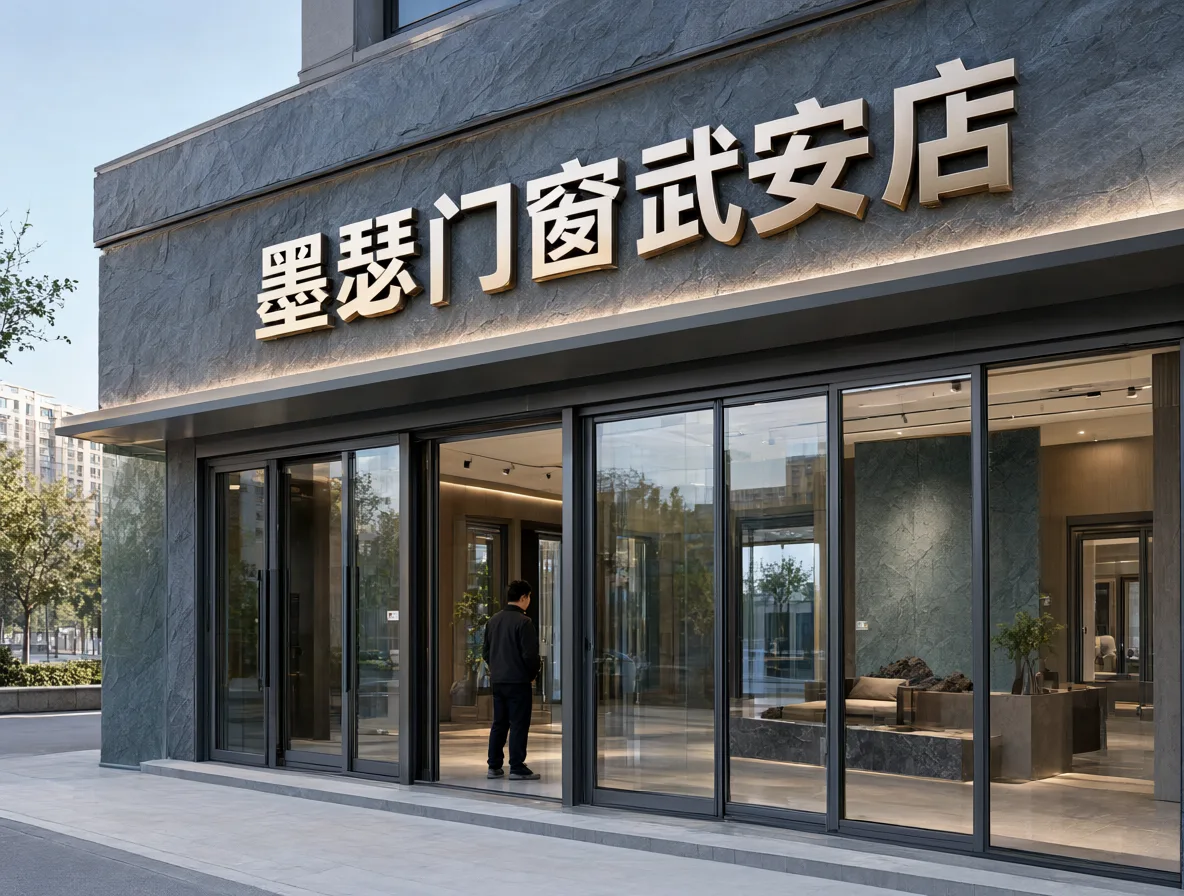 维恪门窗武安店 墨瑟门窗 门头实景