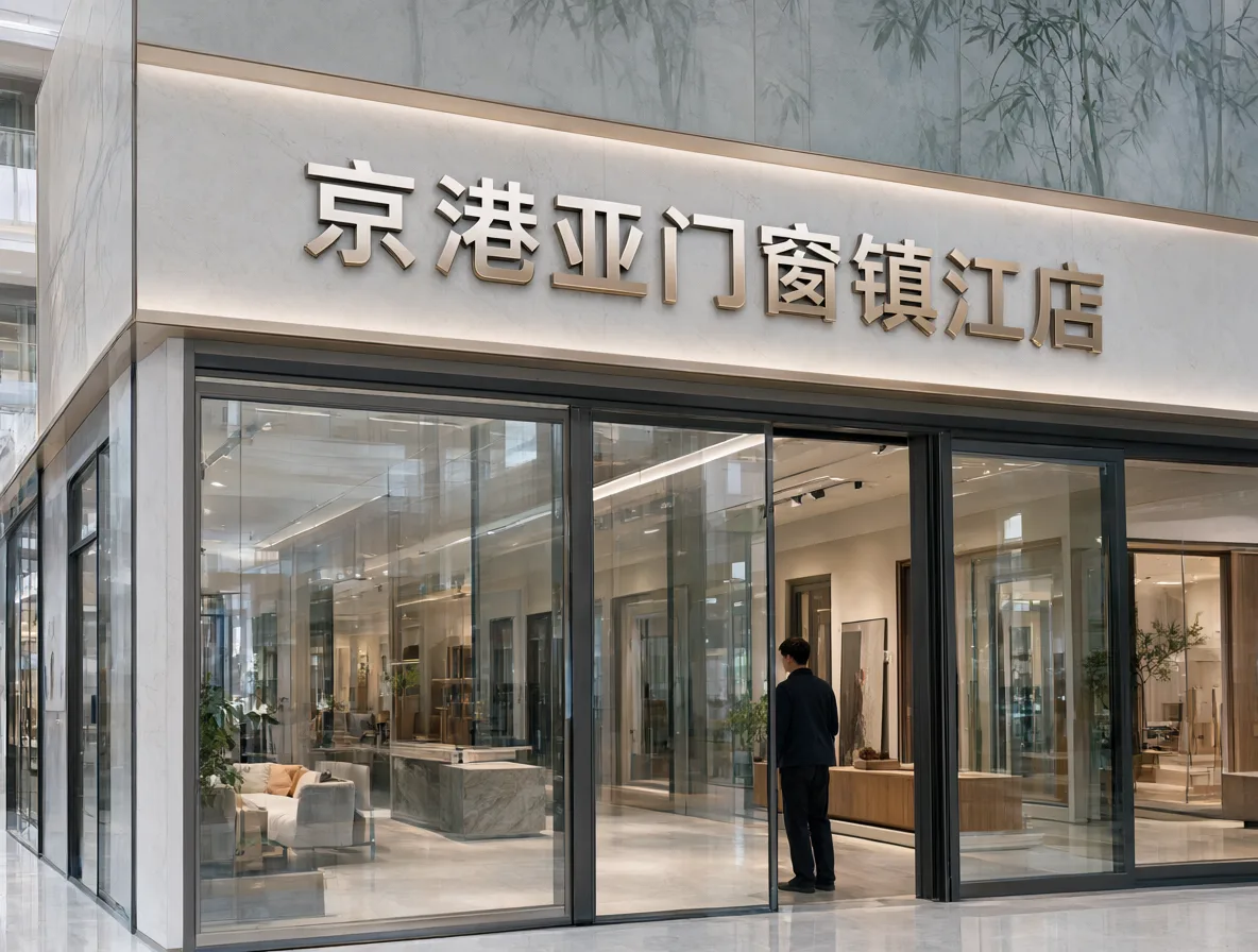 京港亚门窗镇江店 门头实景