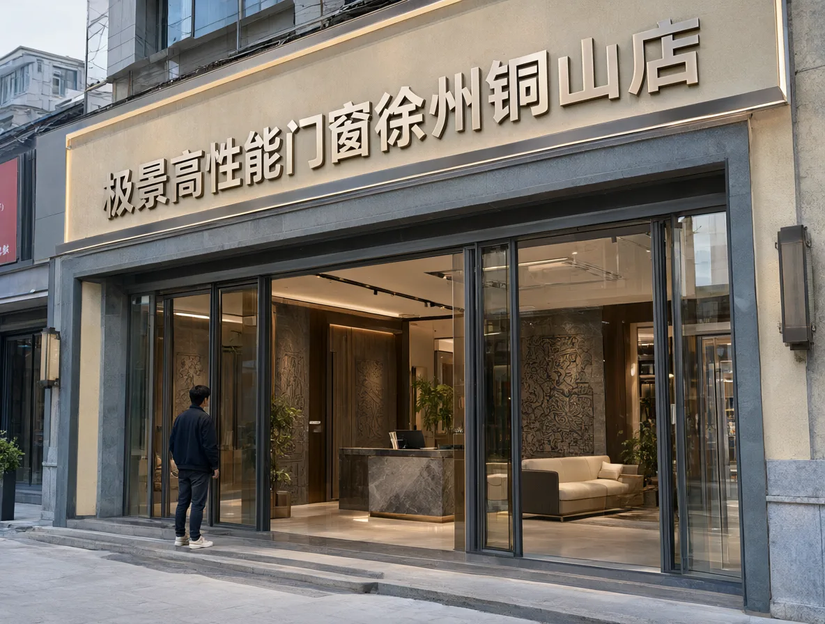 维恪门窗徐州铜山店极景高性能门窗 门头实景