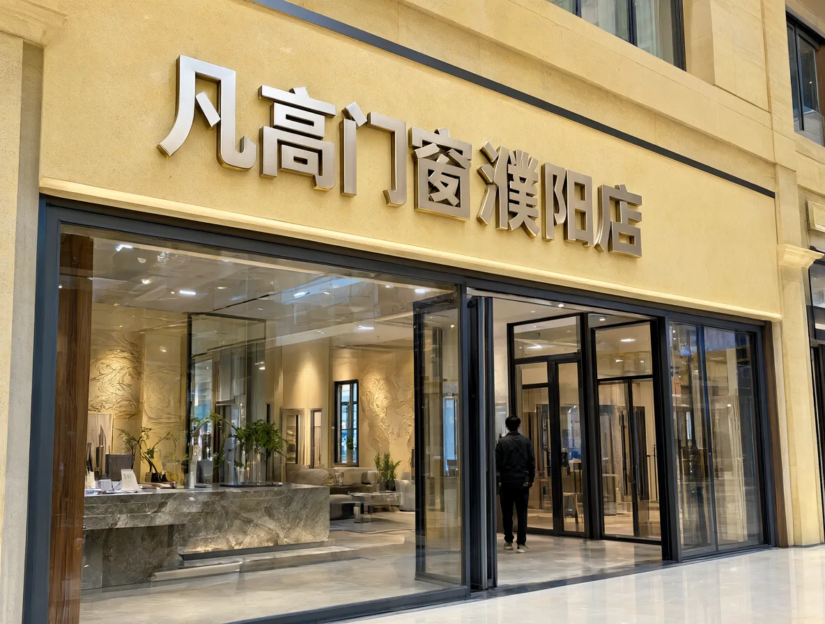 凡高门窗濮阳店 门头实景