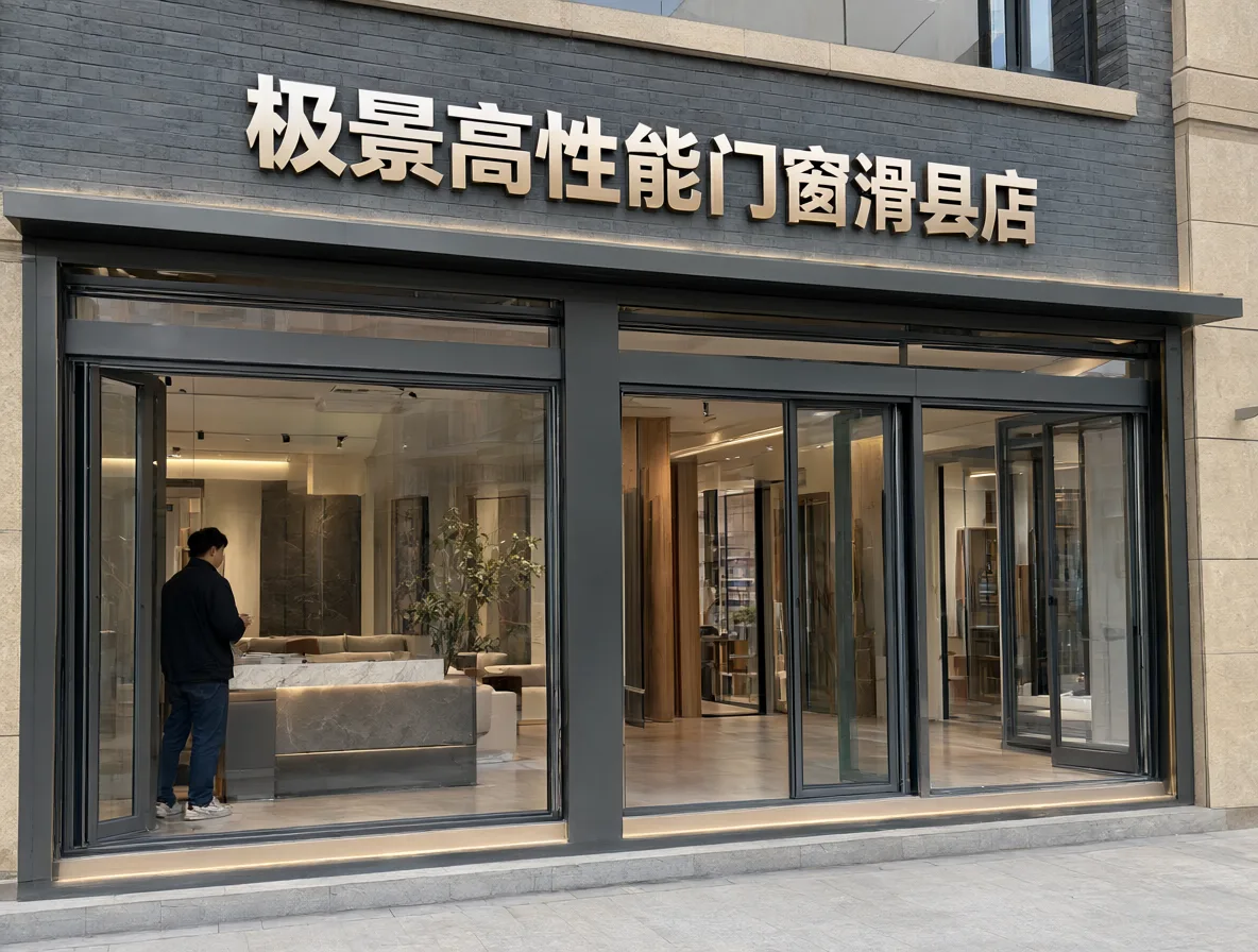 极景高性能门窗滑县店 门头实景