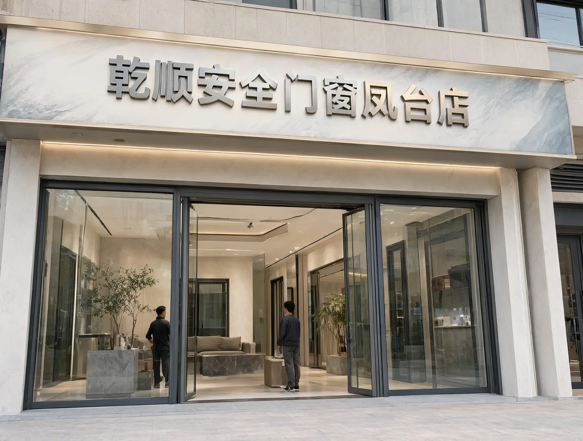 乾顺安全门窗凤台店 门头实景